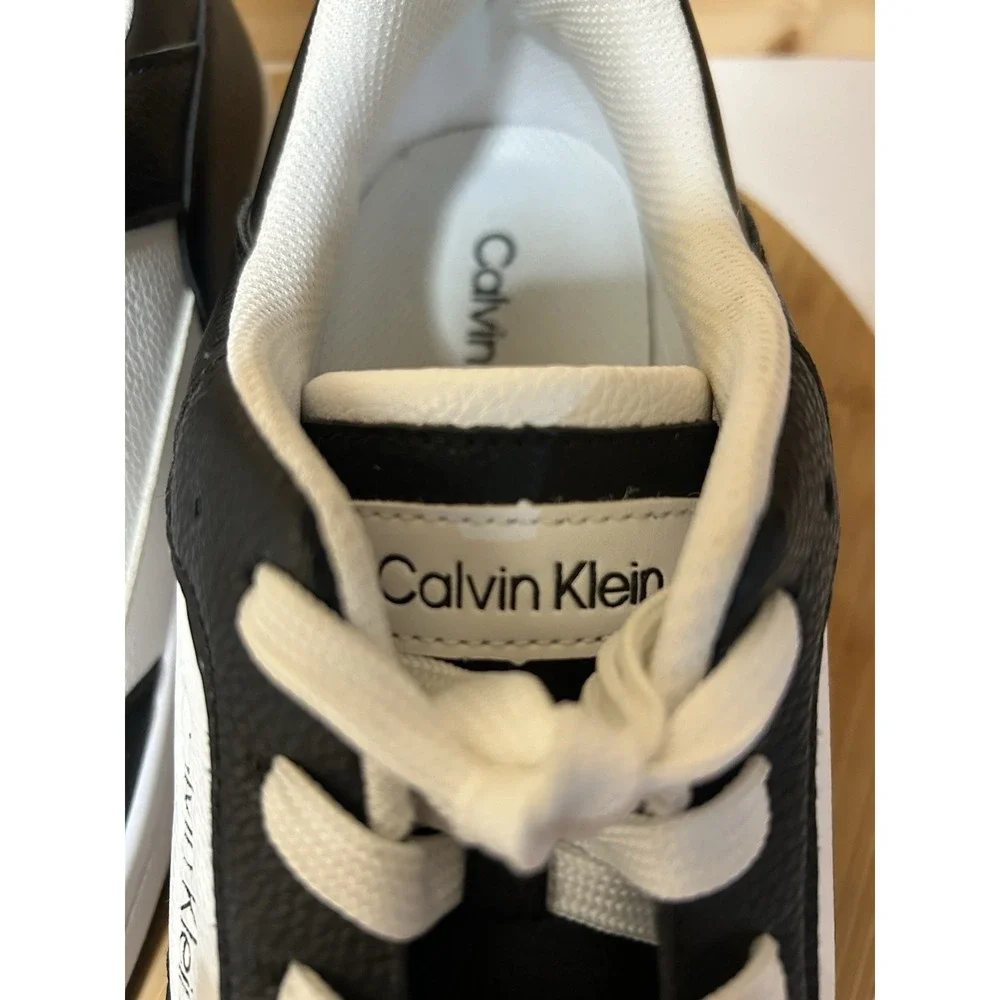 Calvin Klein Landy Black and White Sneakers Men's Size‎ 11.5 EUC